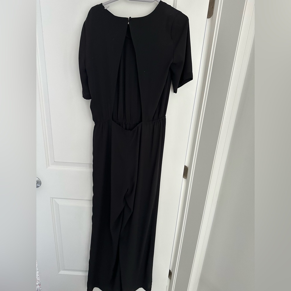 Vintage BCBG Black Open Back “Maddison” Jumper, Jump Suit, Size S